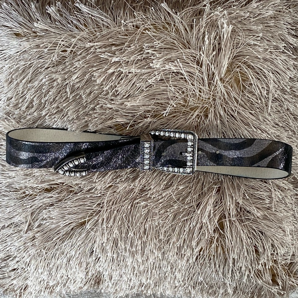 Zebra Rhinestone Belt (S) - Picture 2 of 7